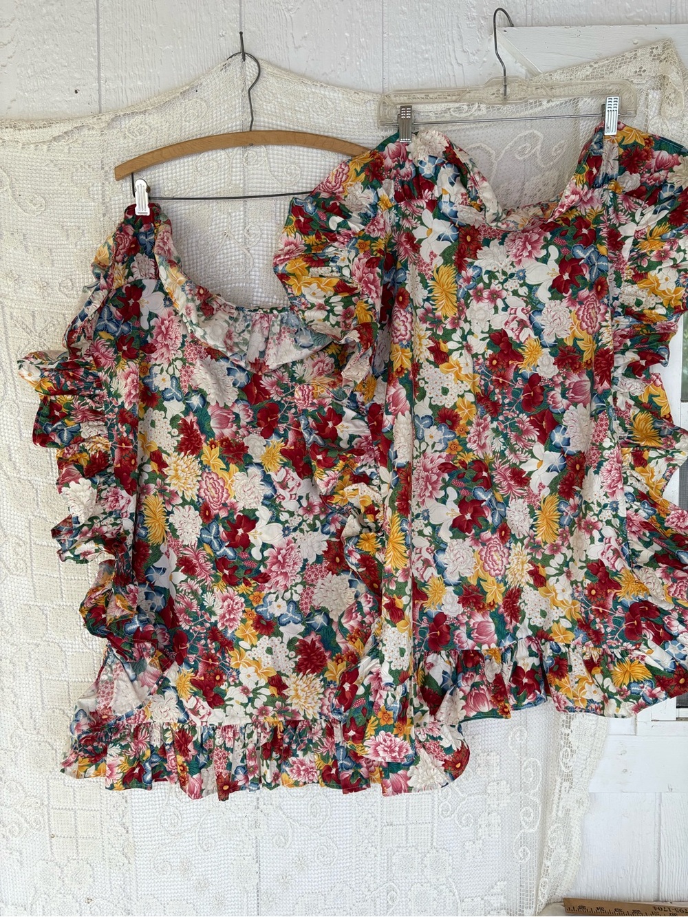 Vintage Ralph Lauren Pillow Shams set of 2 Thousand Flowers